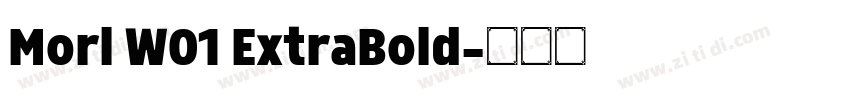 Morl W01 ExtraBold字体转换